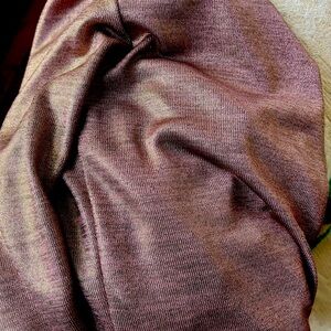 AKIRA Purple/Gold Colour-Shifting Glitter Fitted Turtleneck, size M